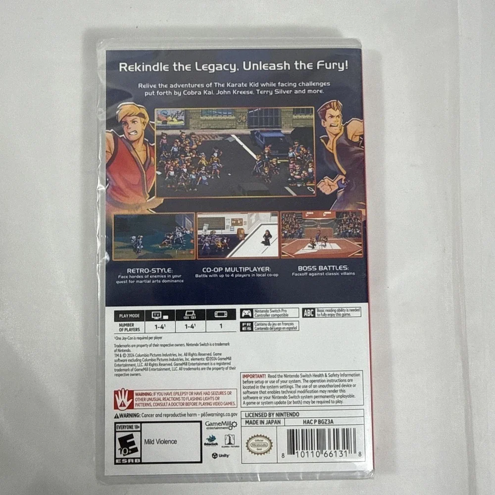The Karate Kid‎ Street Rumble Nintendo Switch Video Game Sealed